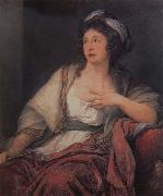 Angelika Kauffmann Bildnis Giuliana Santa Croce als Lukrezia oil painting reproduction